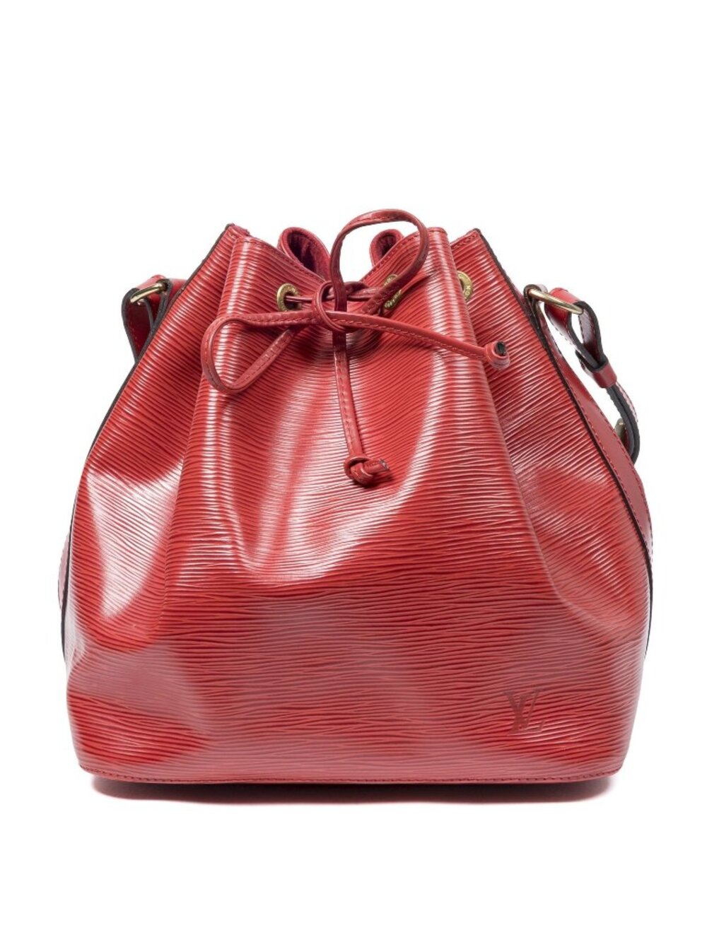 Louis Vuitton Noe Red Epi Bucket Bag